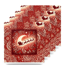 Santa & Reindeer ceramic coasters set of 4