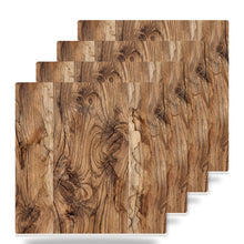 Rustic Wood Grain ceramic coasters set of 4