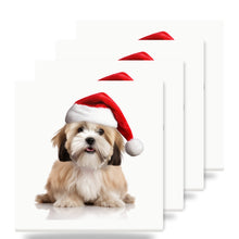 Lhasa Apso ceramic coasters set of 4