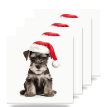 Miniature Schnauzer Puppy ceramic coasters set of 4