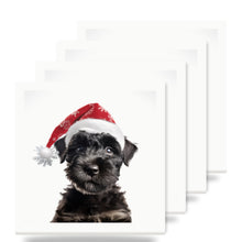 Kerry Blue Terrier Puppy ceramic coasters set of 4