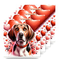 Beagle ceramic coasters set of 4