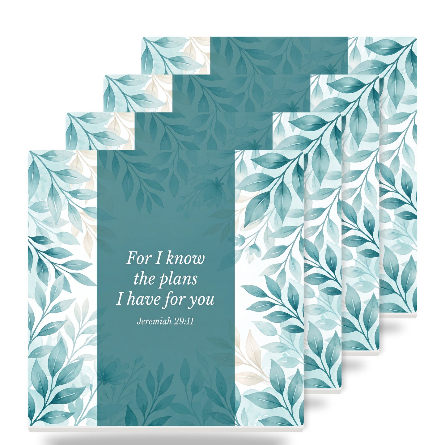 Jeremiah 29:11 ceramic coasters set of 4