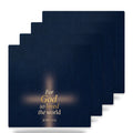 John 3:16 ceramic coasters set of 4