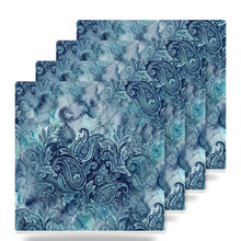 Paisley ceramic coasters set of 4