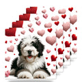 Old English Sheepdog ceramic coasters set of 4