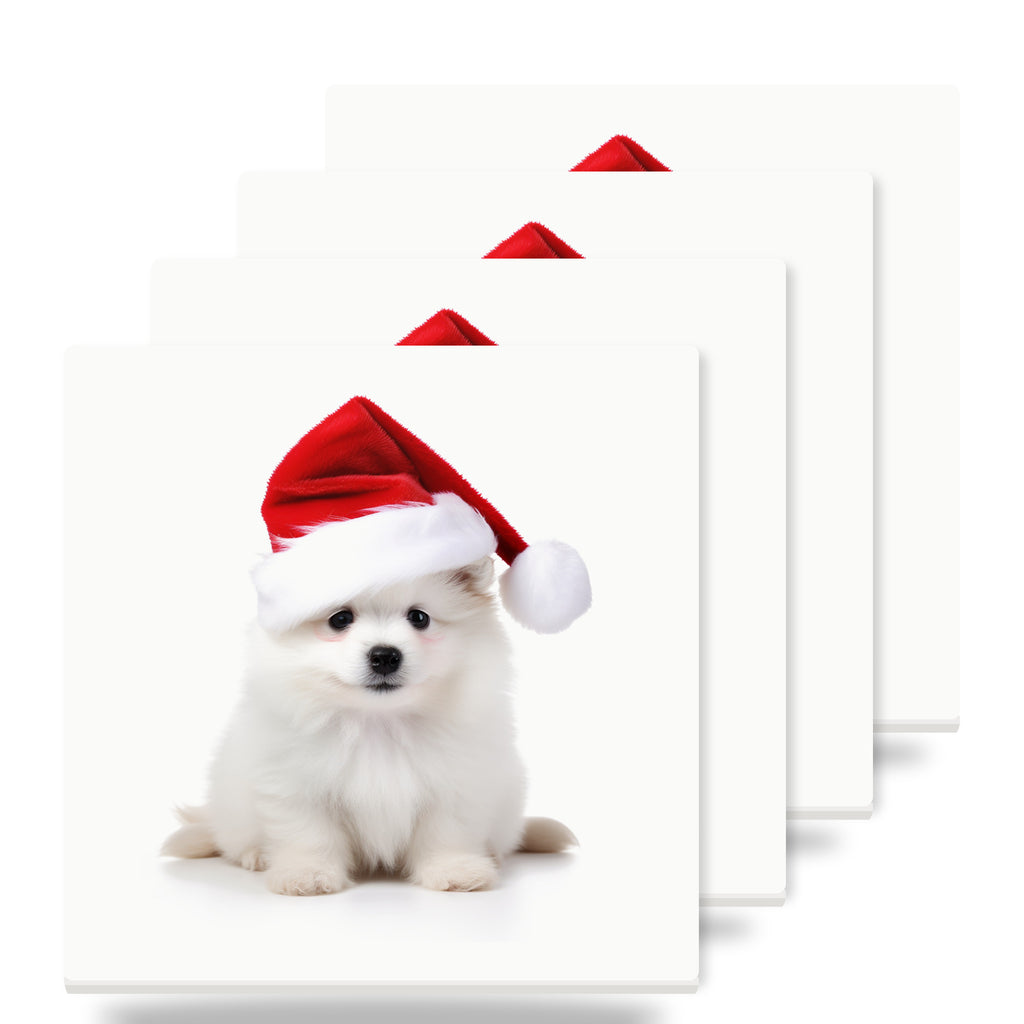 Pumik Puppy ceramic coasters set of 4