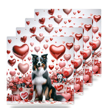 Border Collie ceramic coasters set of 4