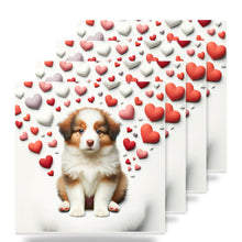 Australian Shepherd ceramic coasters set of 4