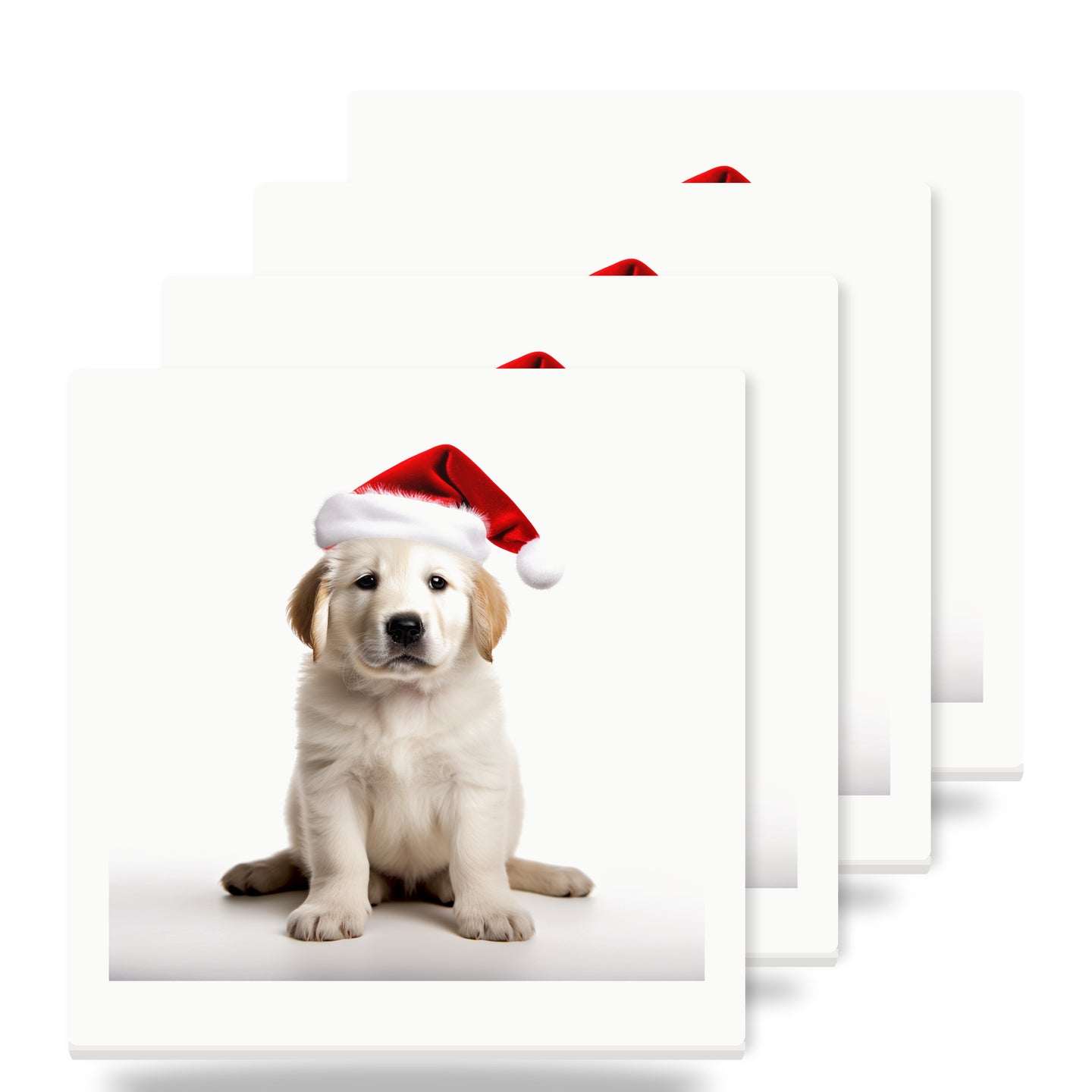 Great Pyrenees Puppy ceramic coasters set of 4