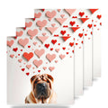 Chinese Shar-Pei ceramic coasters set of 4