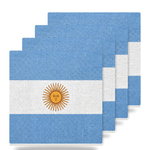 Argentina Flag Pride ceramic coasters set of 4