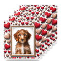 Goldendoodle ceramic coasters set of 4