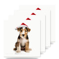 Wire Fox Terrier Puppy ceramic coasters set of 4