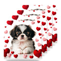 Japanese Chin ceramic coasters set of 4