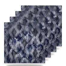 Argyle ceramic coasters set of 4