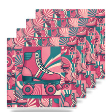 Roller Skates ceramic coasters set of 4