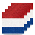 Netherlands Flag Pride ceramic coasters set of 4