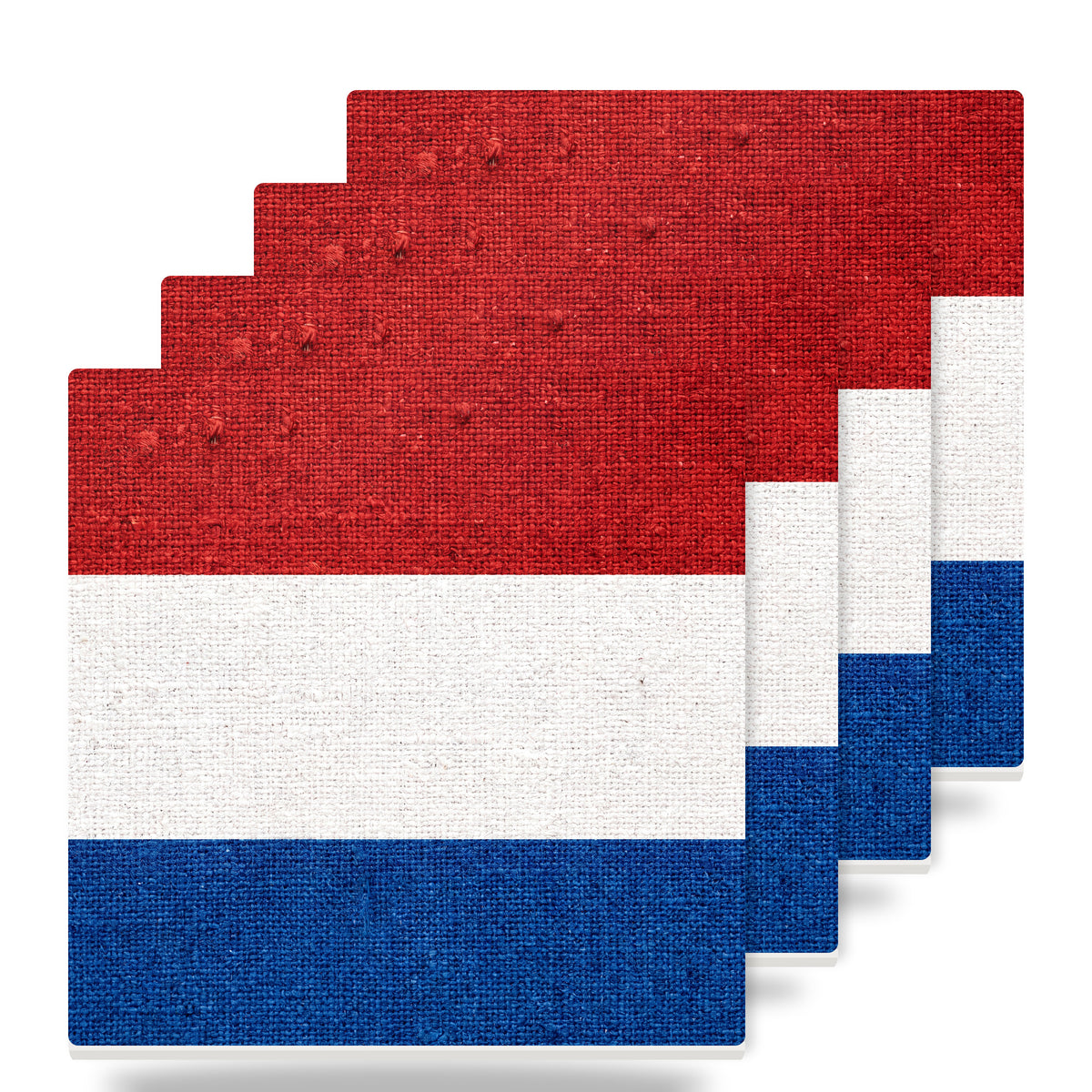Netherlands Flag Pride ceramic coasters set of 4