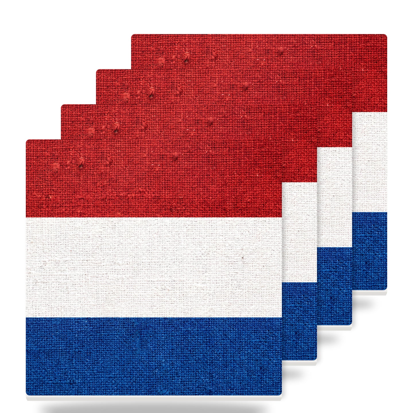 Netherlands Flag Pride ceramic coasters set of 4