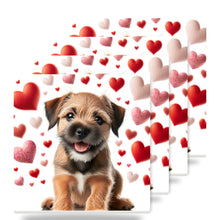 Border Terrier ceramic coasters set of 4