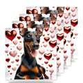 Miniature Pinscher ceramic coasters set of 4