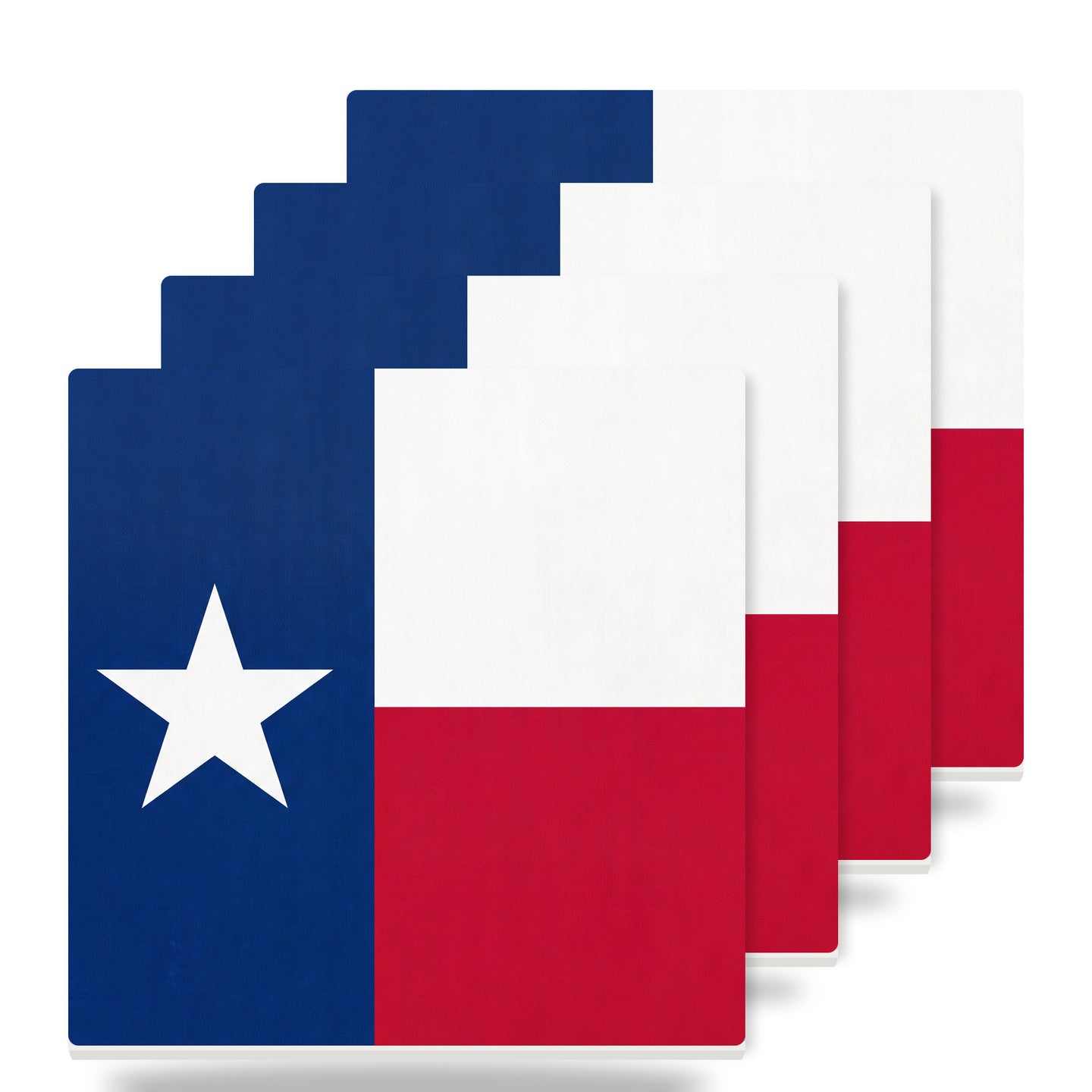 Texas State Flag ceramic coasters set of 4