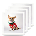 Cardigan Welsh Corgi ceramic coasters set of 4