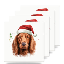 Irish Setter ceramic coasters set of 4