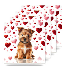 Norfolk Terrier ceramic coasters set of 4