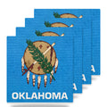 Oklahoma State Flag ceramic coasters set of 4