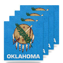 Oklahoma State Flag ceramic coasters set of 4