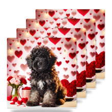 Poodle ceramic coasters set of 4
