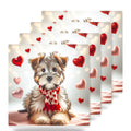 Yorkshire Terrier ceramic coasters set of 4