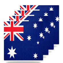 Australia Flag Pride ceramic coasters set of 4