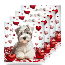 Miniature Schnauzer ceramic coasters set of 4