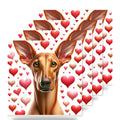 Pharaoh Hound ceramic coasters set of 4