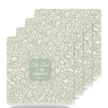 Psalm 23 ceramic coasters set of 4