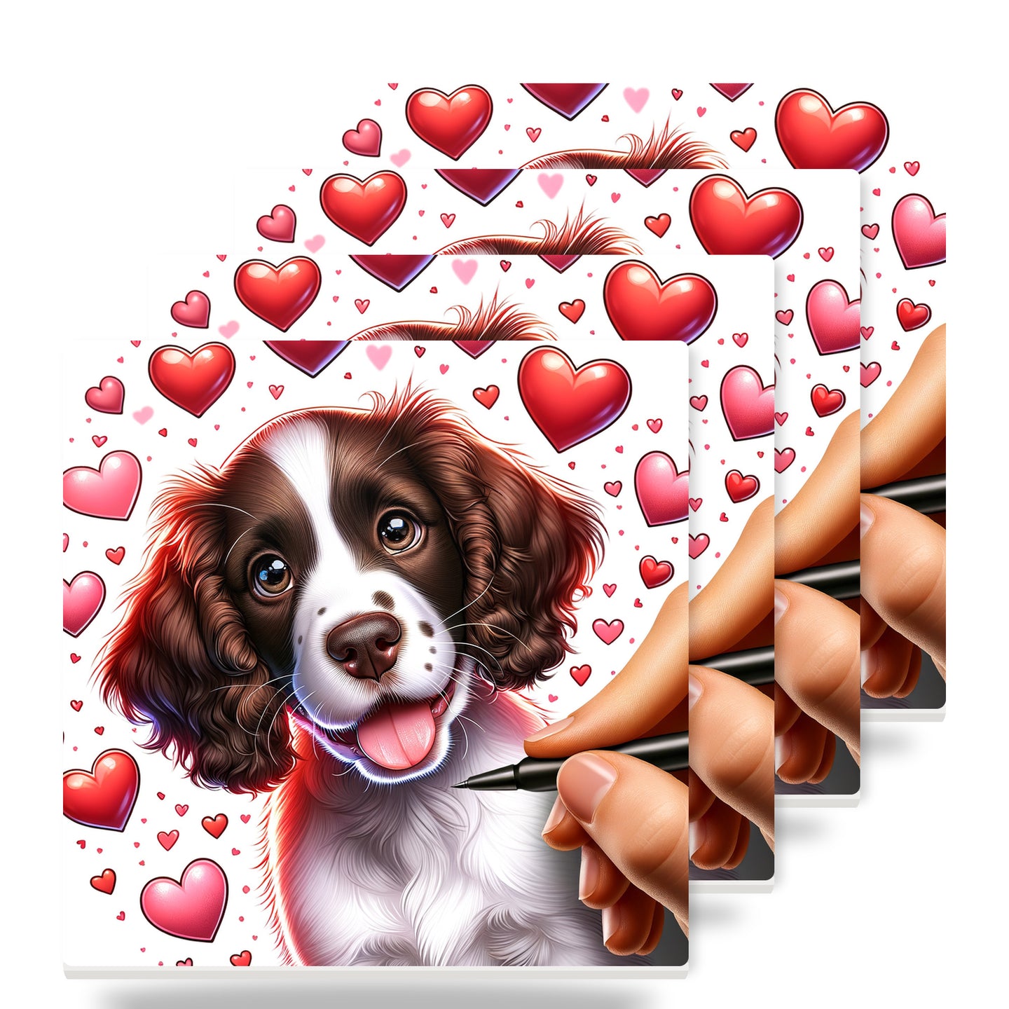 English Springer Spaniel ceramic coasters set of 4
