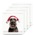 Cesky Terrier ceramic coasters set of 4