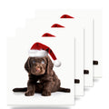 American Water Spaniel Puppy ceramic coasters set of 4