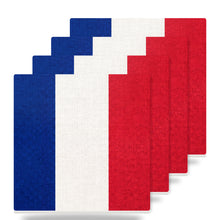France Flag Pride ceramic coasters set of 4