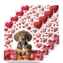Beagle ceramic coasters set of 4