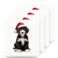 Portuguese Water Dog Puppy ceramic coasters set of 4