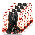Belgian Sheepdog ceramic coasters set of 4