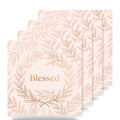 Blessed Script ceramic coasters set of 4