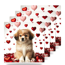 Tibetan Spaniel ceramic coasters set of 4