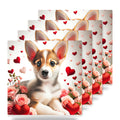 Pembroke Welsh Corgi ceramic coasters set of 4