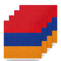 Armenia Flag Pride ceramic coasters set of 4