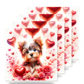 Yorkshire Terrier ceramic coasters set of 4